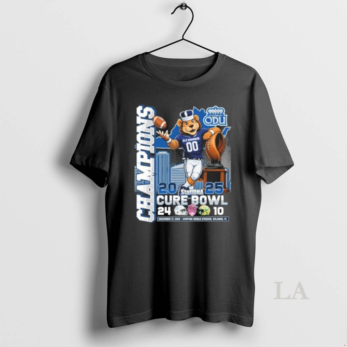 Original Odu Monarchs Mascot 2025 Cure Bowl Champions Score T-Shirts, Hoodie, Sweatshirt | CoreVibeTees.com