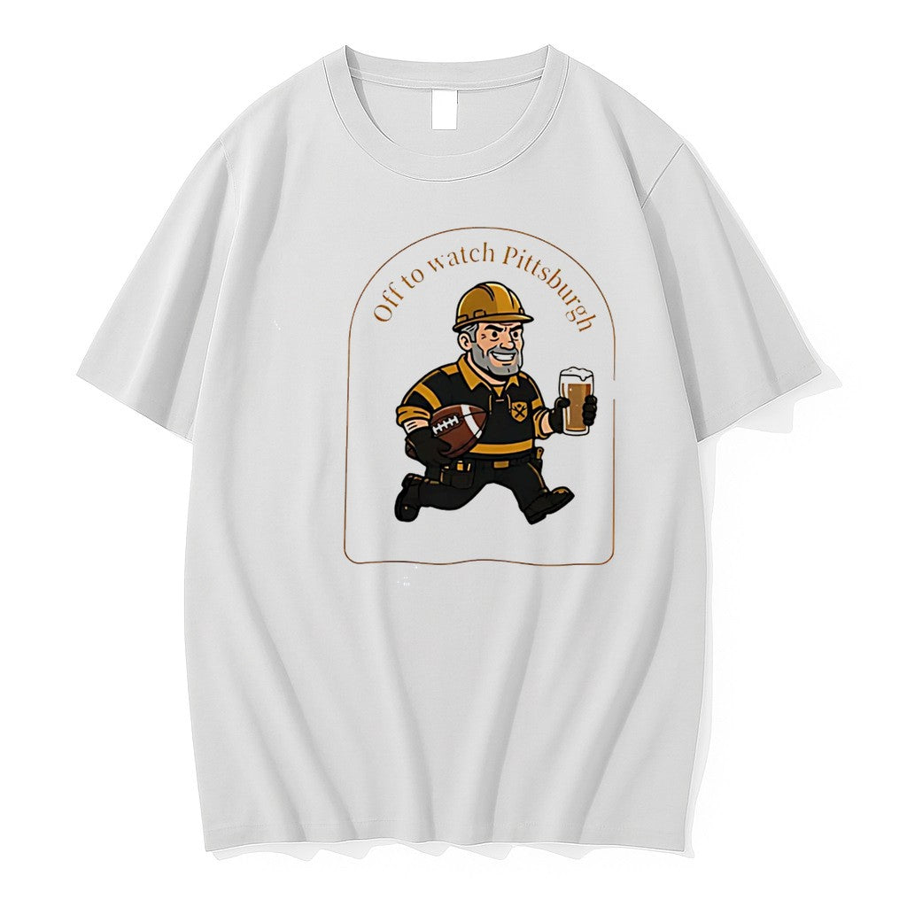 Original Off To Watch Pittsburgh Fan Football Tee Tshirts Jpg