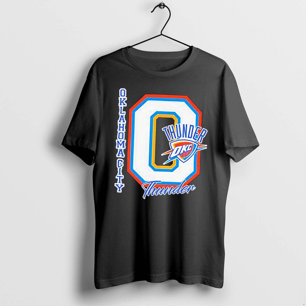 Original Oklahoma City Thunder West Conference Champions Big Logo Tee Tshirts