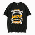 Original Only A Real Man Can Live With Barbara And Survive Vintage Tee Tshirts