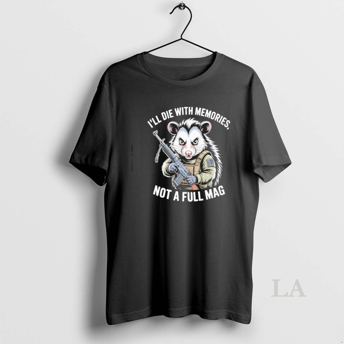 Original Opossum Ill Die With Memories Not A Full Mag T-Shirts, Hoodie, Sweatshirt | CoreVibeTees.com