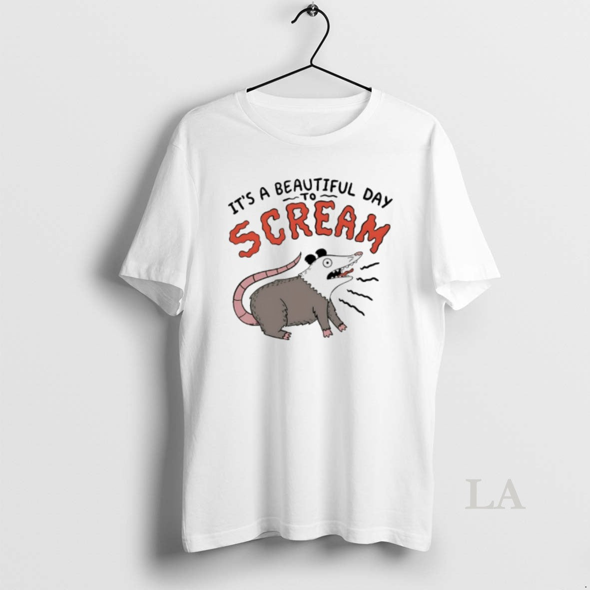 Original Opossum Its A Beautiful Day To Scream T-Shirts, Hoodie, Sweatshirt | CoreVibeTees.com