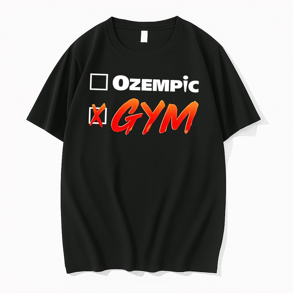 Original Ozempic Gym Black Tshirts Jpg