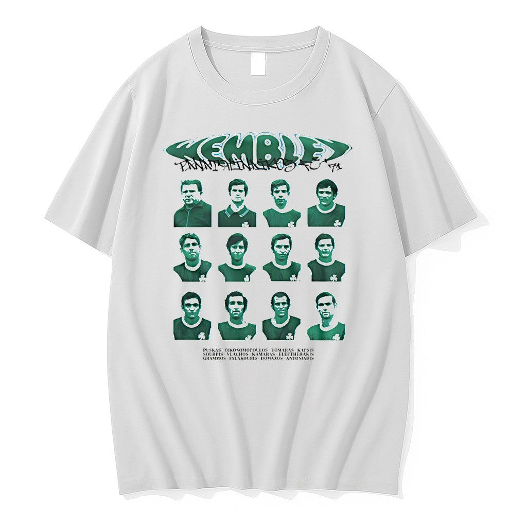 Original Panathinaikos Fc 1971 Team Wembley Kemble Panathinaikos Fc Tshirts Jpg