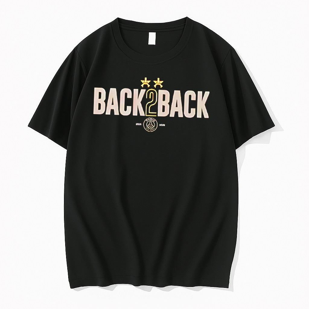 Original Paris Saint Germain Back2back Uefa Champions Tee Tshirts Jpg