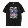 Original Paris Saint Germain Players Holding Uefa Champions League Trophy Tee Tshirts