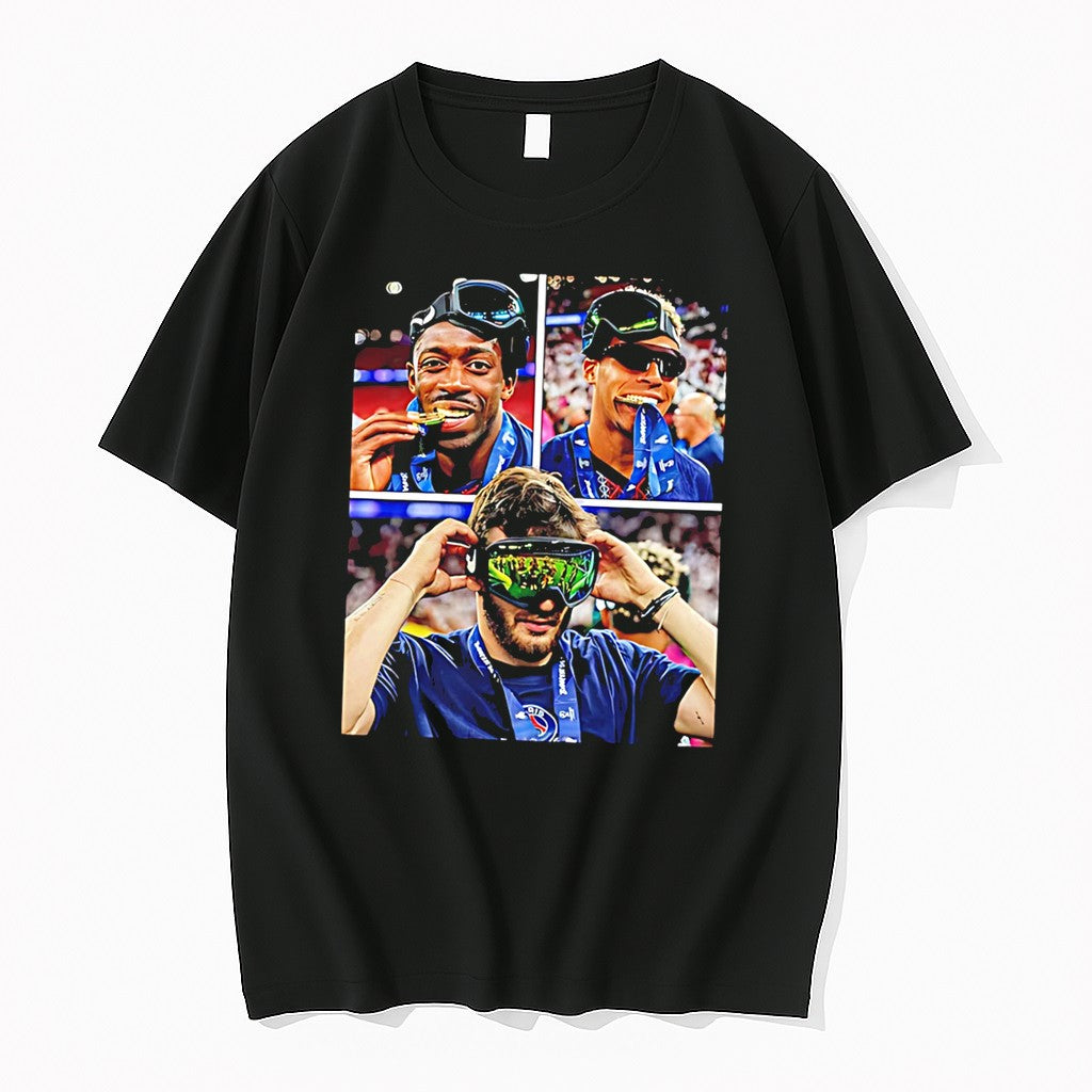 Original Paris Saint Germain Players Portrait Collage Tee Tshirts Jpg