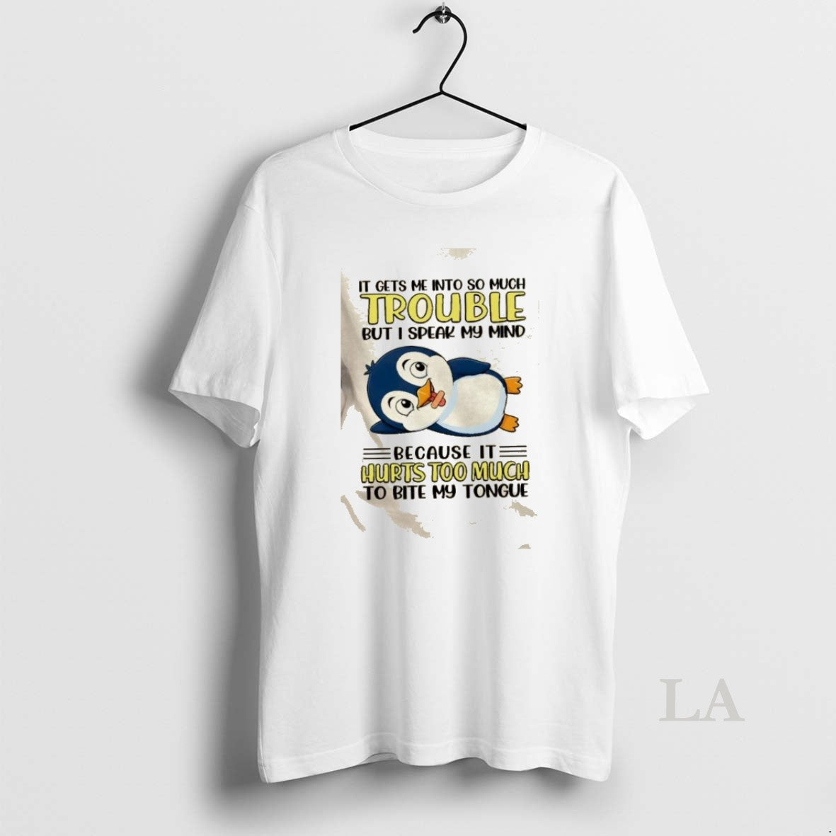 Original Penguin It Gets Me Into So Much Trouble But I Speak My Mind Because T-Shirts, Hoodie, Sweatshirt | CoreVibeTees.com