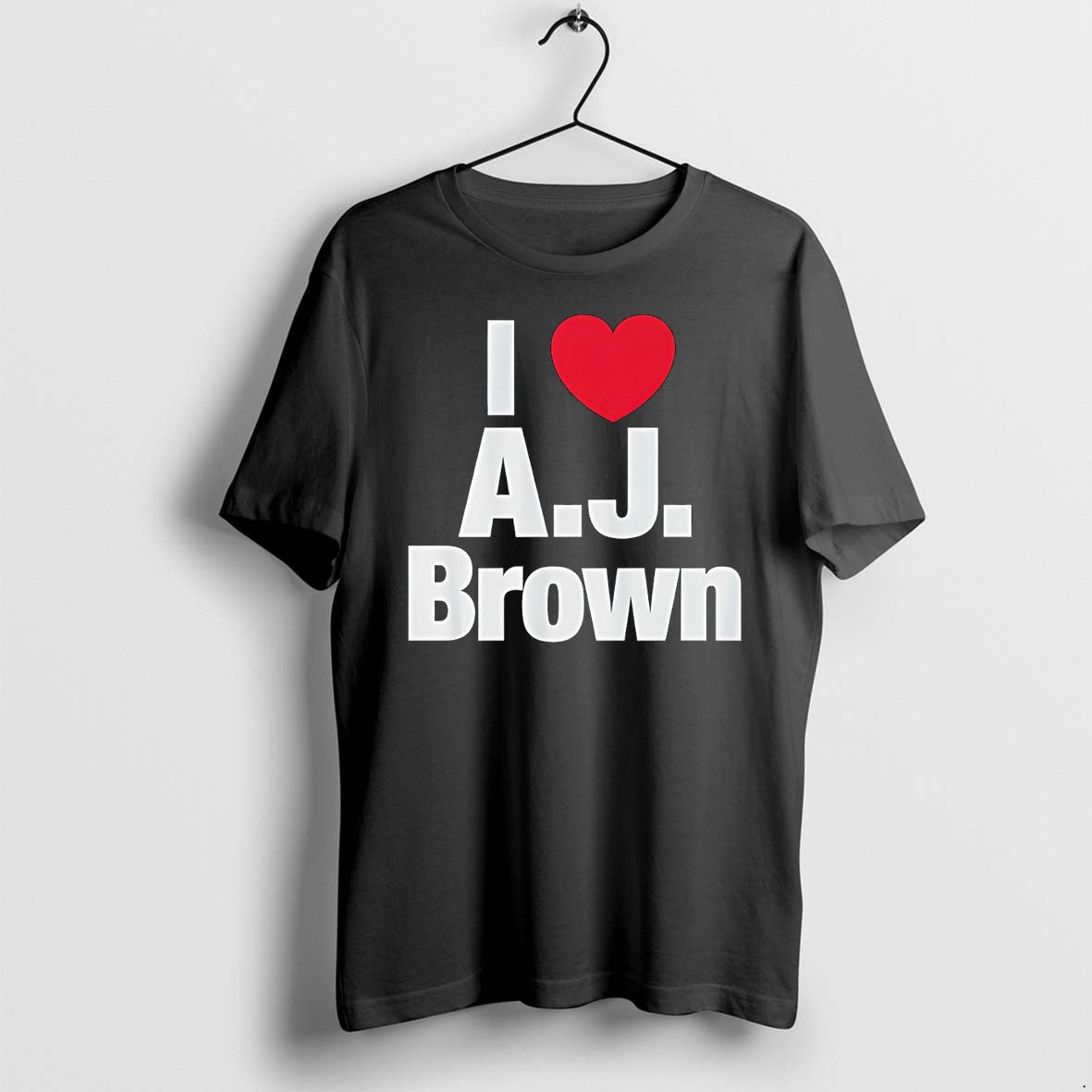 Original Philadelphia Eagles Football Athlete Fan Apparel I Love A J Brown Tshirts