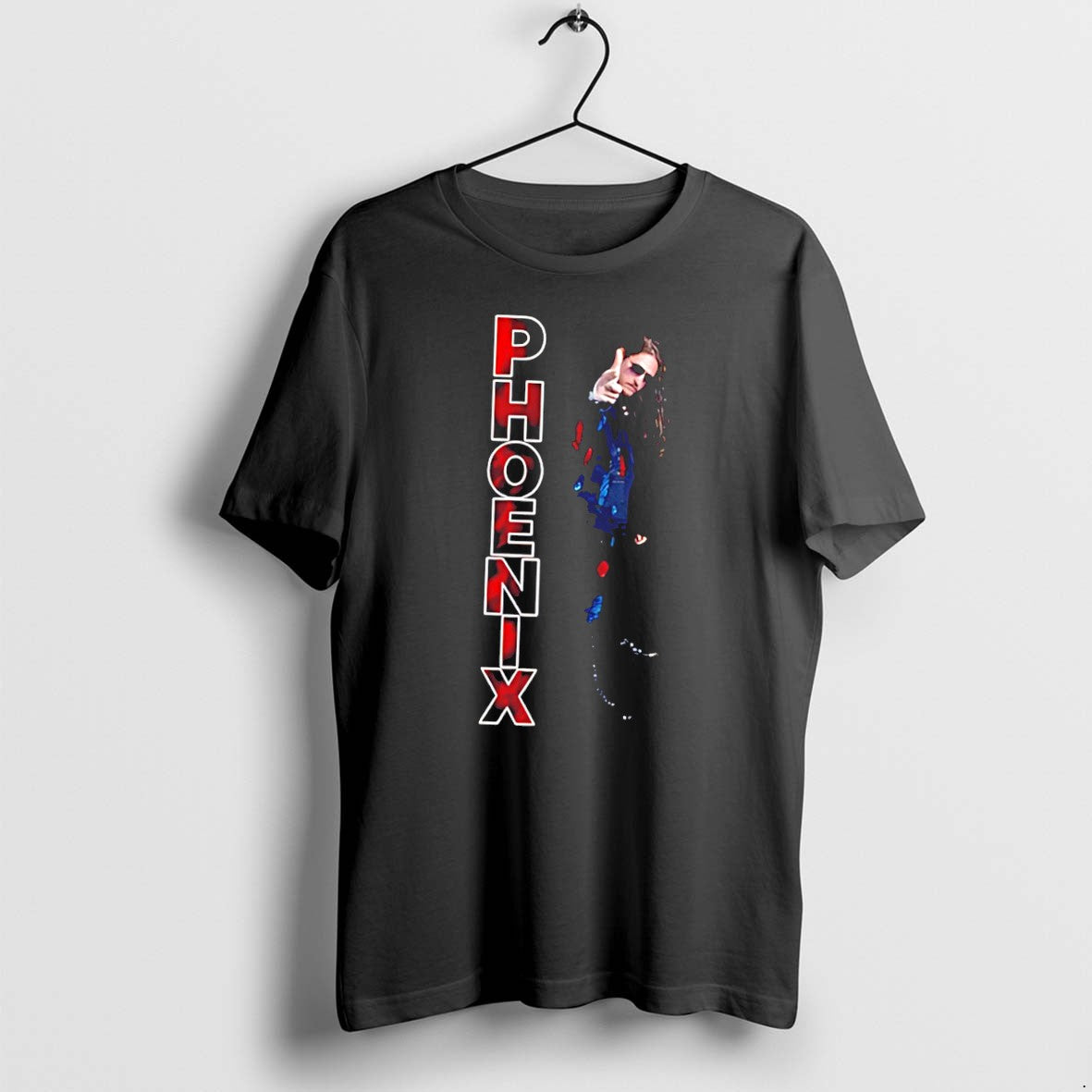 Original Phoenix Vertical Red Text Tee Tshirts Jpg