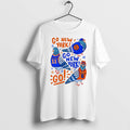 Original Pigeons Wearing Jerseys Cheering Go New York Knicks White Tshirts Jpg