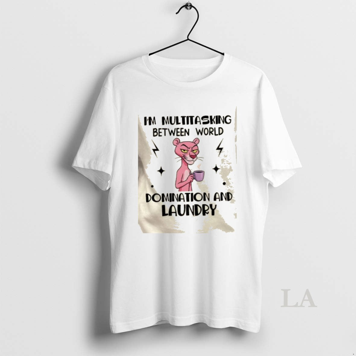 Original Pink Panther Im Multitasking Between World Domination And Laundry T-Shirts, Hoodie, Sweatshirt | CoreVibeTees.com