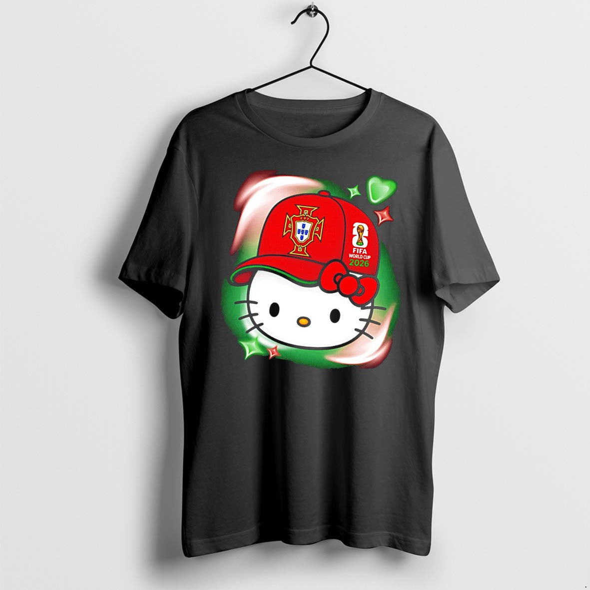 Original Portugal X Hello Kirty World Cup 2026 Fifa Tee Tshirts Jpg
