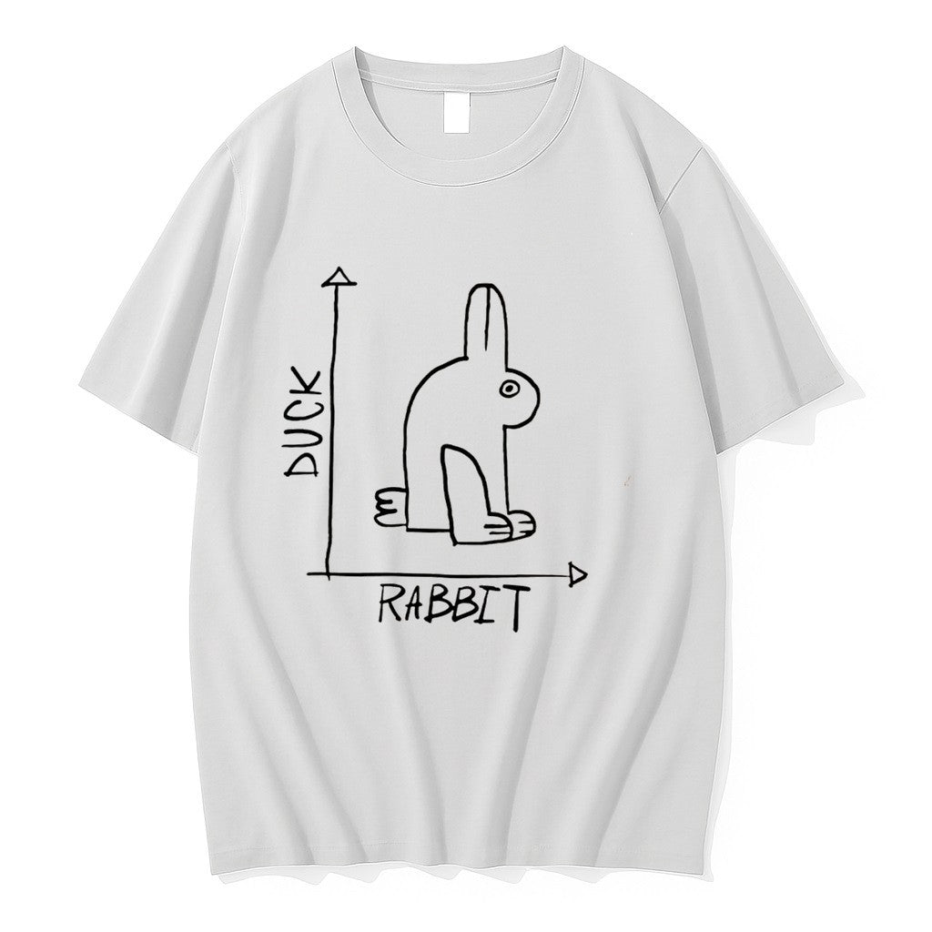 Original Rabbit Duck Paint Tee Tshirts Jpg