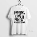 Original Raccoon Boos Brews And Bad Decisions Halloween