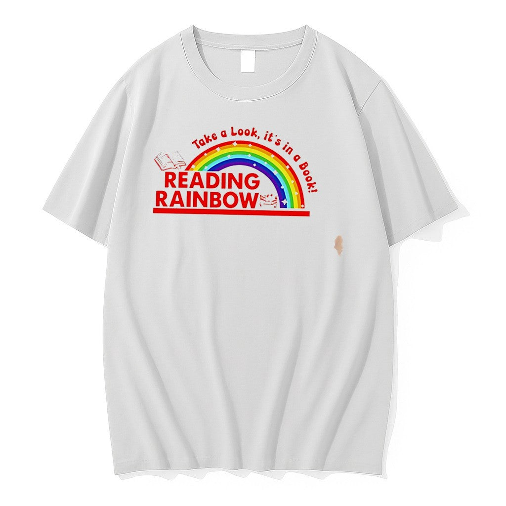Original Rainbow Take A Look Its In A Book Reading Bookworm Tee Tshirts Jpg