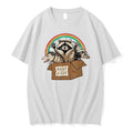 Original Retro Adopt A Cat Forbidden Cats Raccoon Opossum Tshirts Jpg