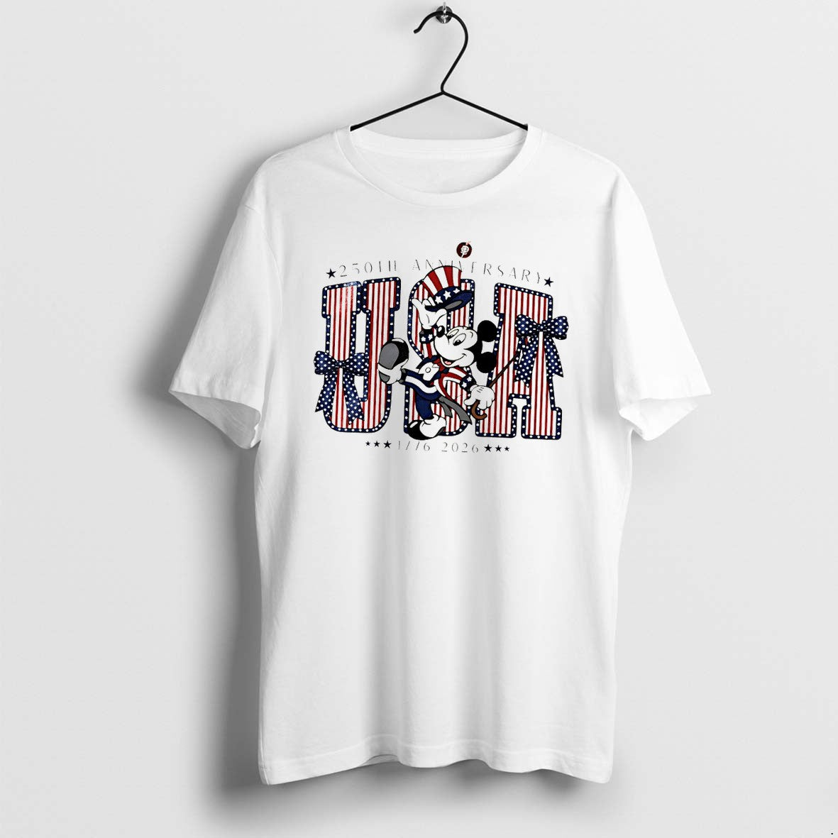 Original Retro Mickey America 250th Anniversary 1776%ce%b3co2026 Patriotic Tshirts