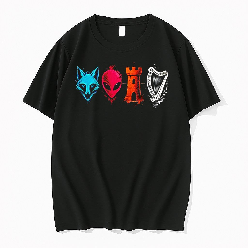 Original Retro Sports Lover Graphic Spurs Fox Alien Castle Harper Tshirts Jpg