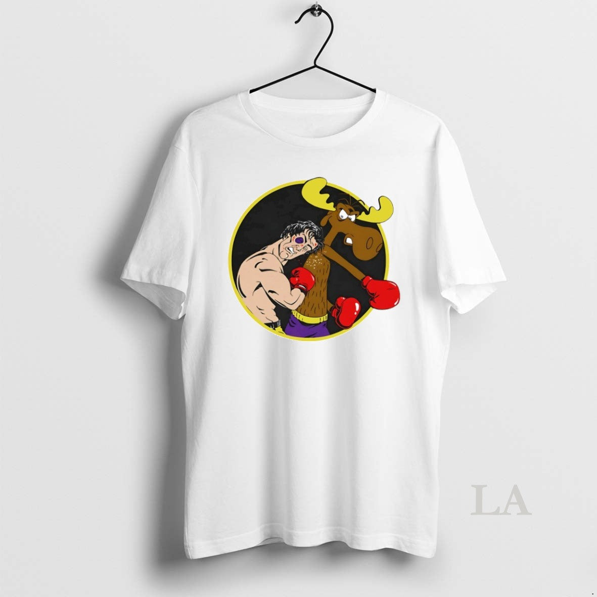 Original Rocky Vs Bullwinkle Circle T-Shirts, Hoodie, Sweatshirt | CoreVibeTees.com