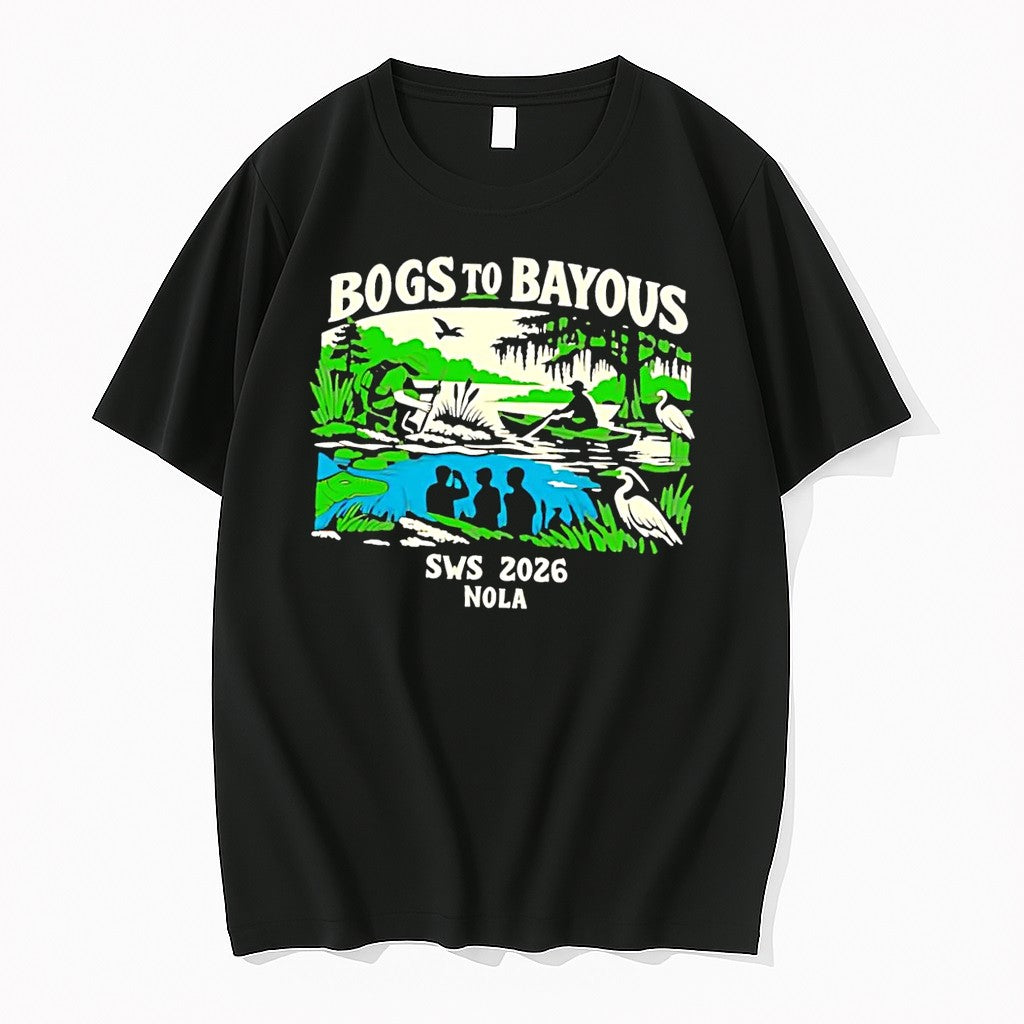 Original Sws 2026 Nola Bogs To Bayous Wetland Research Expedition Black Tshirts