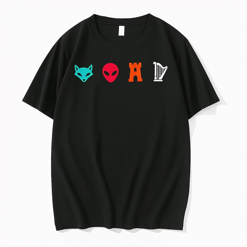 Original San Antonio Basketball Fox Alien Castle Harper Icon Tshirts Jpg