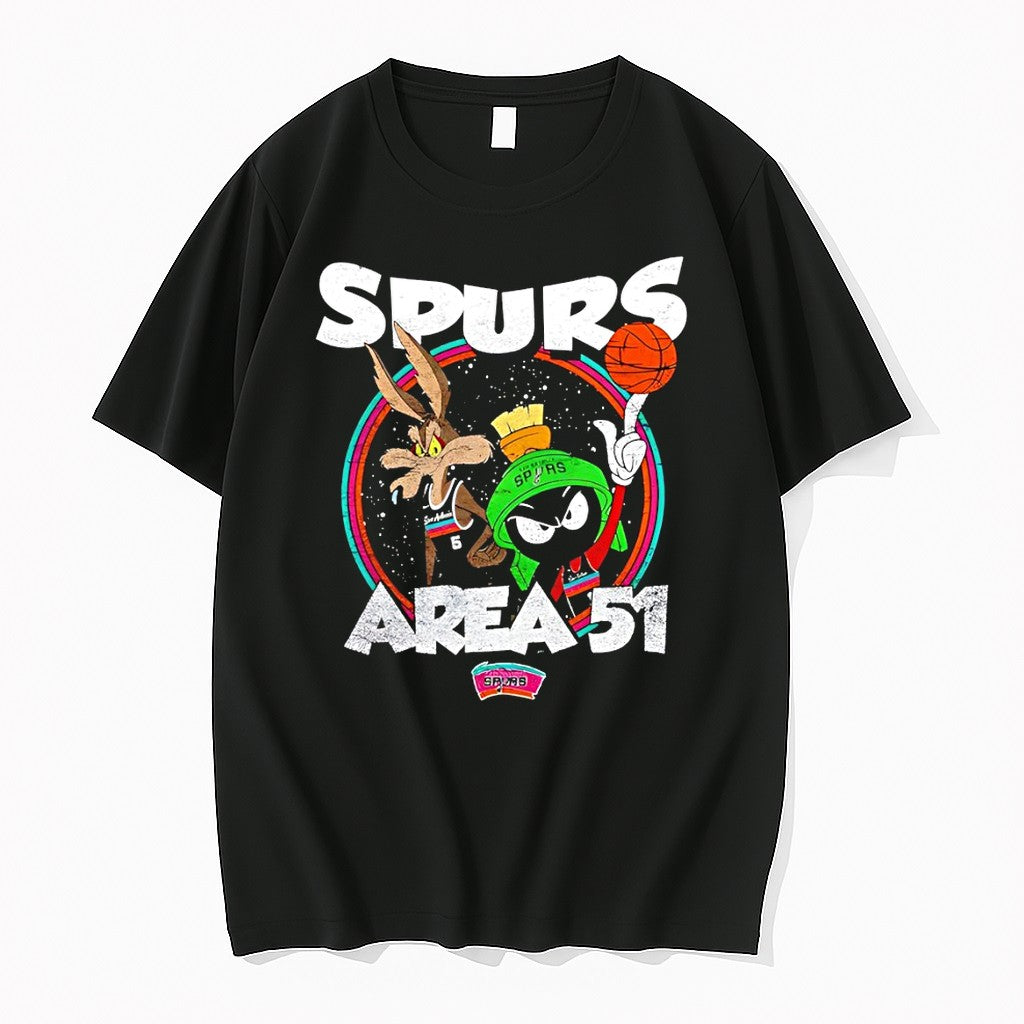 Original San Antonio Spurs Area 51 Spurs Looney Tunes Tshirts Jpg