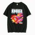 Original San Antonio Spurs Basketball Flying Comet Trails Team Black Tshirts
