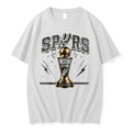 Original San Antonio Spurs Western Conference Trophy Basketball Gold Logo Team Apparel Tshirts