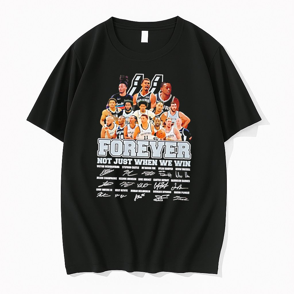 Original San Antonio Spurs Forever Not Just When We Win Signature Tee Tshirts
