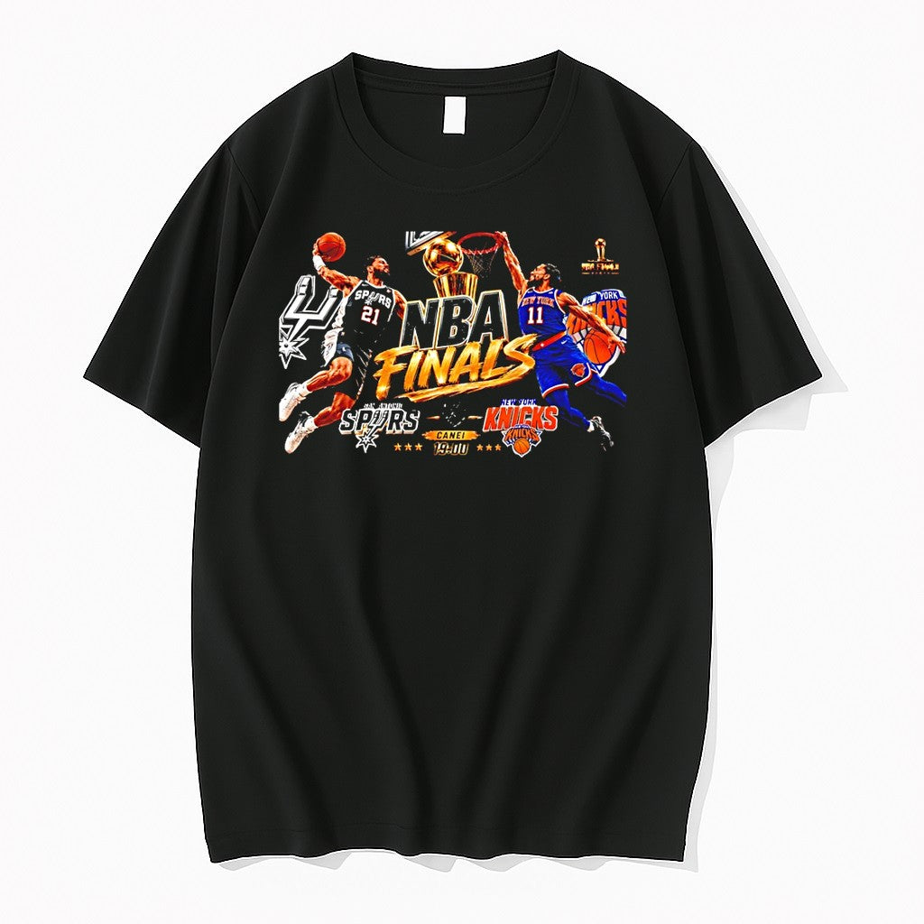 Original San Antonio Spurs Vs New York Knicks Basketball Matchup Nba Finals 2026 Tshirts