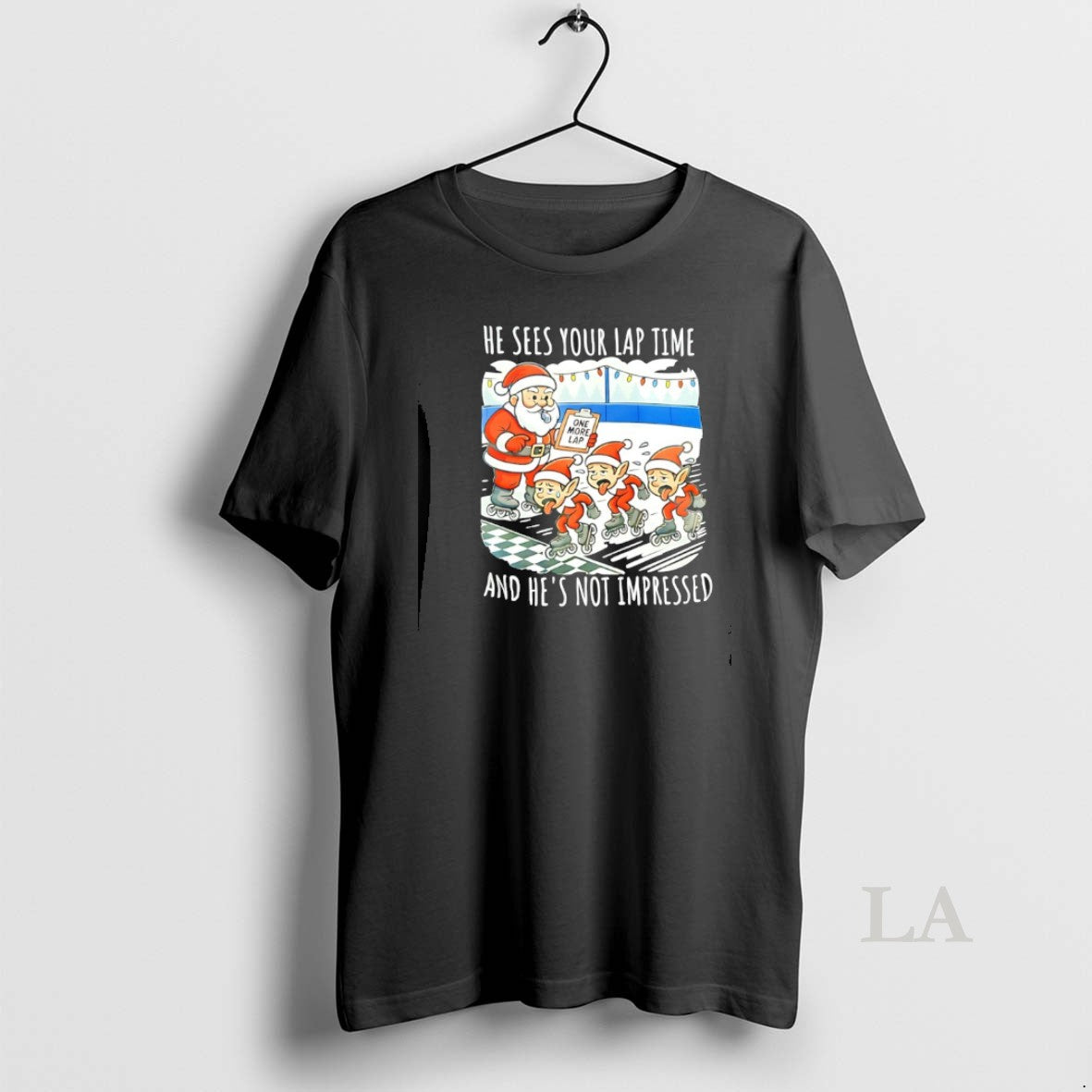 Original Santa Claus He Sees Your Lap Time And Hes Not Impressed Christmas T-Shirts, Hoodie, Sweatshirt | CoreVibeTees.com