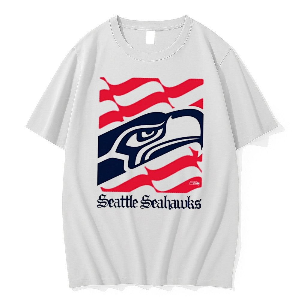 Original Seattle Seahawks American 250th Flag Heritage Wordmark Tee Tshirts Jpg
