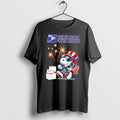 Original Snoopy Patriotic Fourth Of July United States Postal Service Black Tshirts