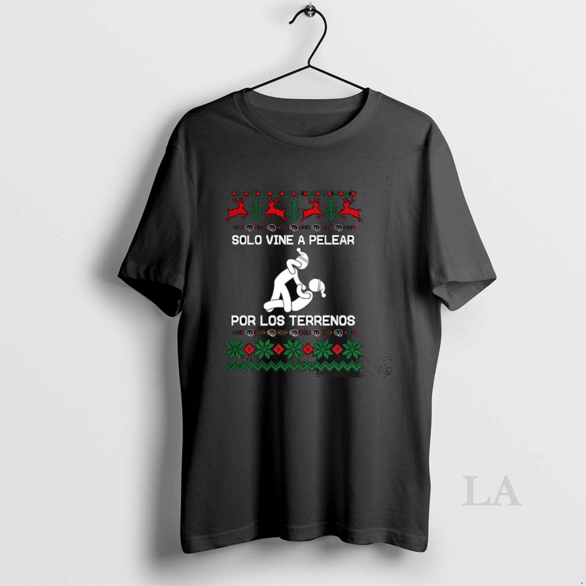 Original Solo A Vine Pelear Por Los Terrenos Ugly Christmas T-Shirts, Hoodie, Sweatshirt | CoreVibeTees.com