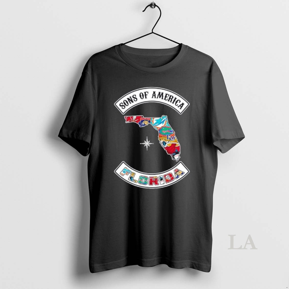 Original Son Of America Florida Map Sports Logos Combine T-Shirts, Hoodie, Sweatshirt | CoreVibeTees.com