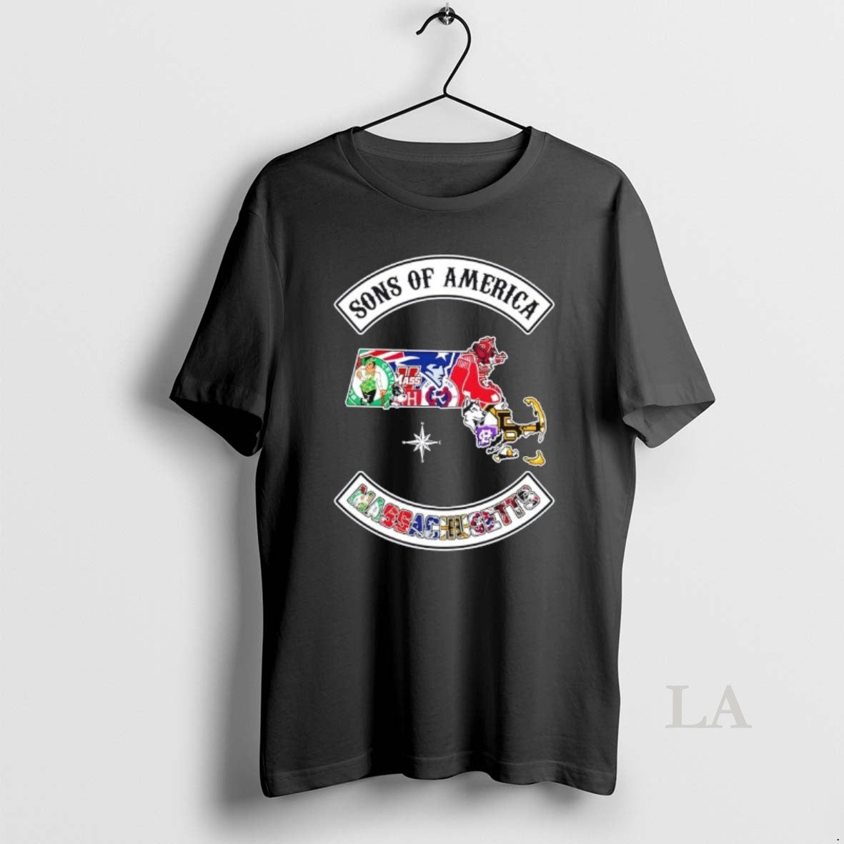Original Son Of America Massachusetts Map Sports Logos Combine T-Shirts, Hoodie, Sweatshirt | CoreVibeTees.com