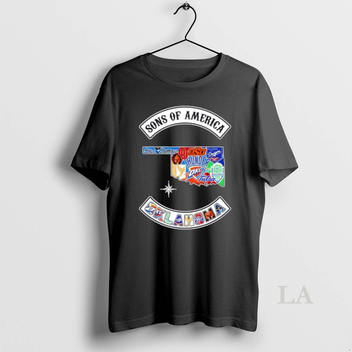 Original Son Of America Oklahoma Map Sports Logos Combine T-Shirts, Hoodie, Sweatshirt | CoreVibeTees.com