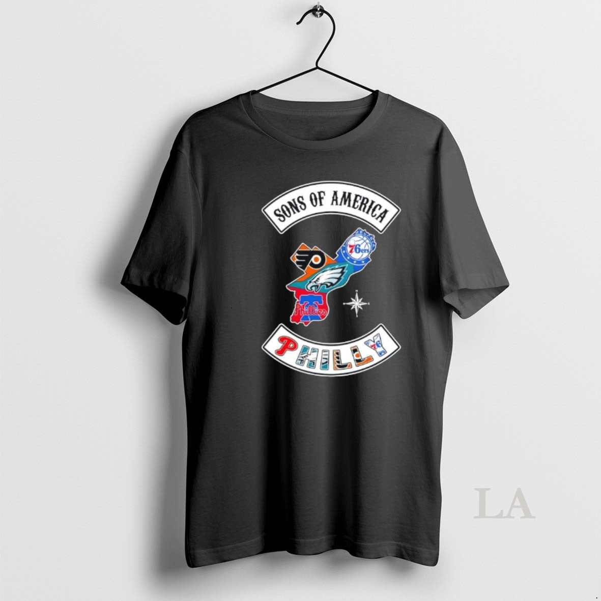 Original Son Of America Philadelphia Map Sports Logos Combine T-Shirts, Hoodie, Sweatshirt | CoreVibeTees.com