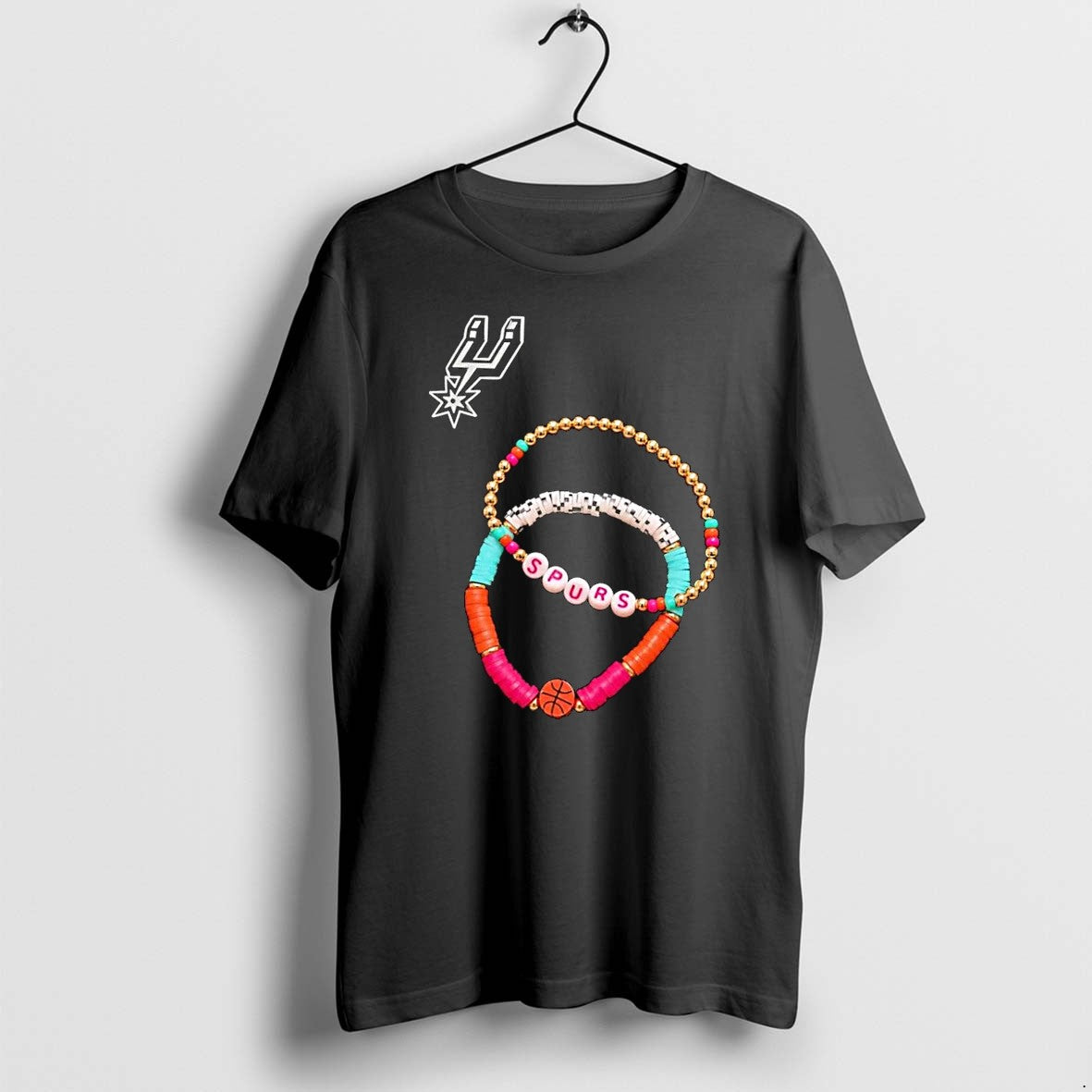 Original Spurs Jewelry Bracelet San Antonio Spurs Black Tshirts Jpg