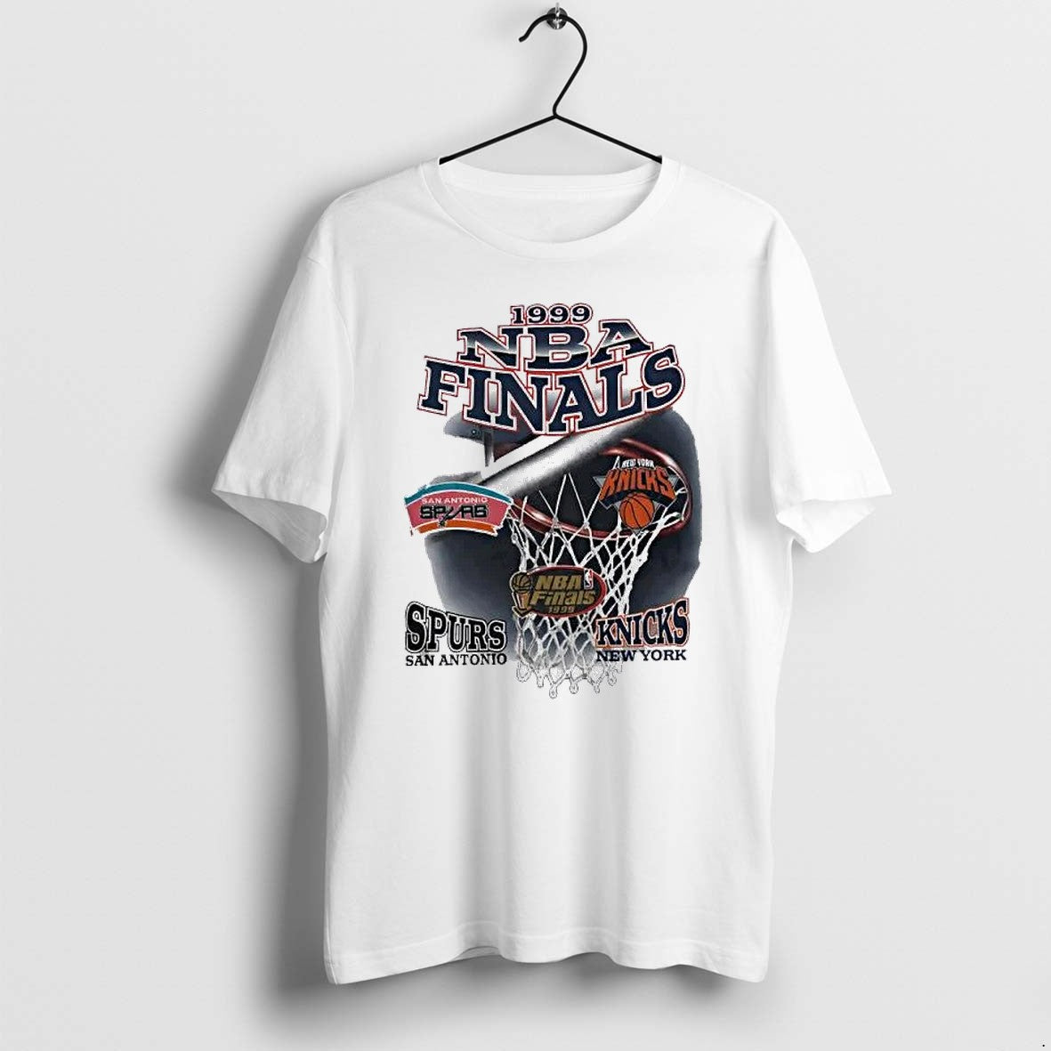 Original Spurs Vs Knicks 1999 Nba Finals Vintage Tshirts Jpg