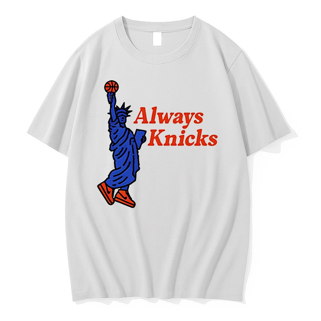 Original Statue Of Liberty Always Knicks New York Knicks Basketball Finals Nba 2026 Tshirts