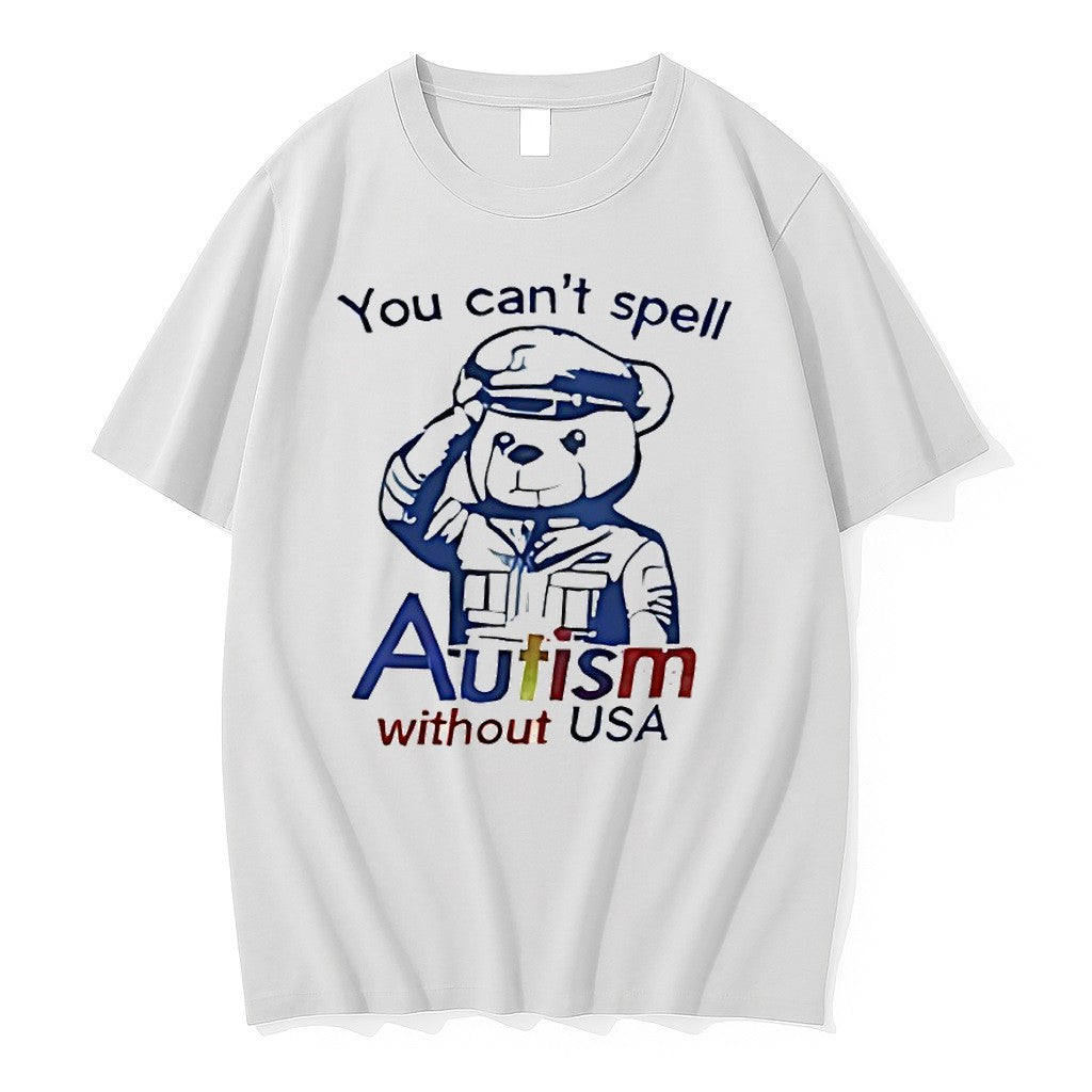 Original Teddy Bear Police You Cant Spell Autism Without Usa Tshirts Jpg