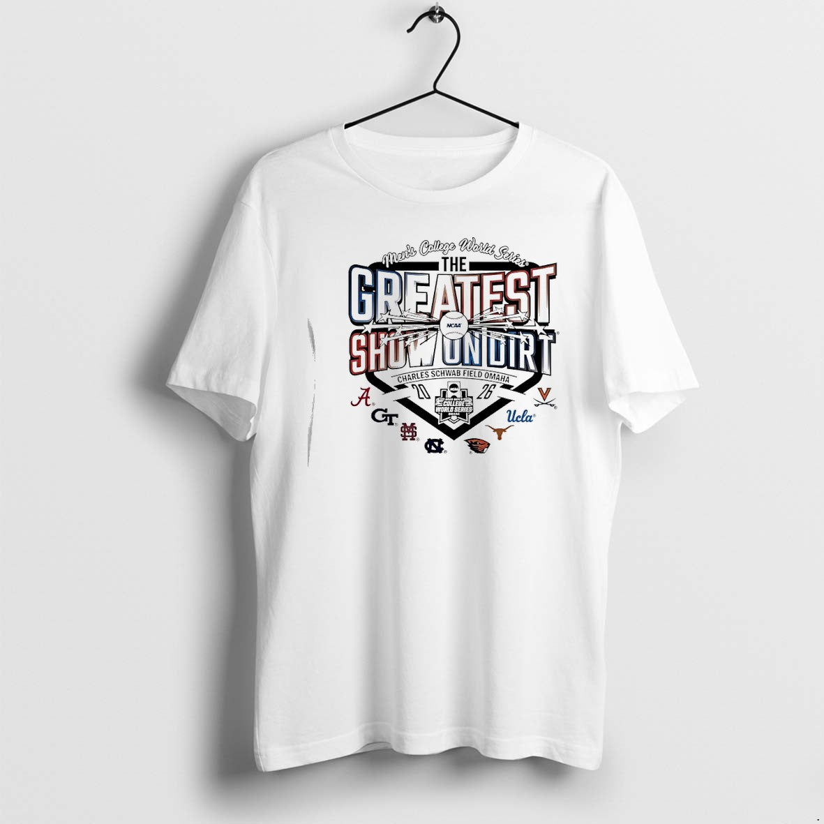 Original Texas Longhorns 2026 Baseball College World Series 8 Team Draft Tshirts