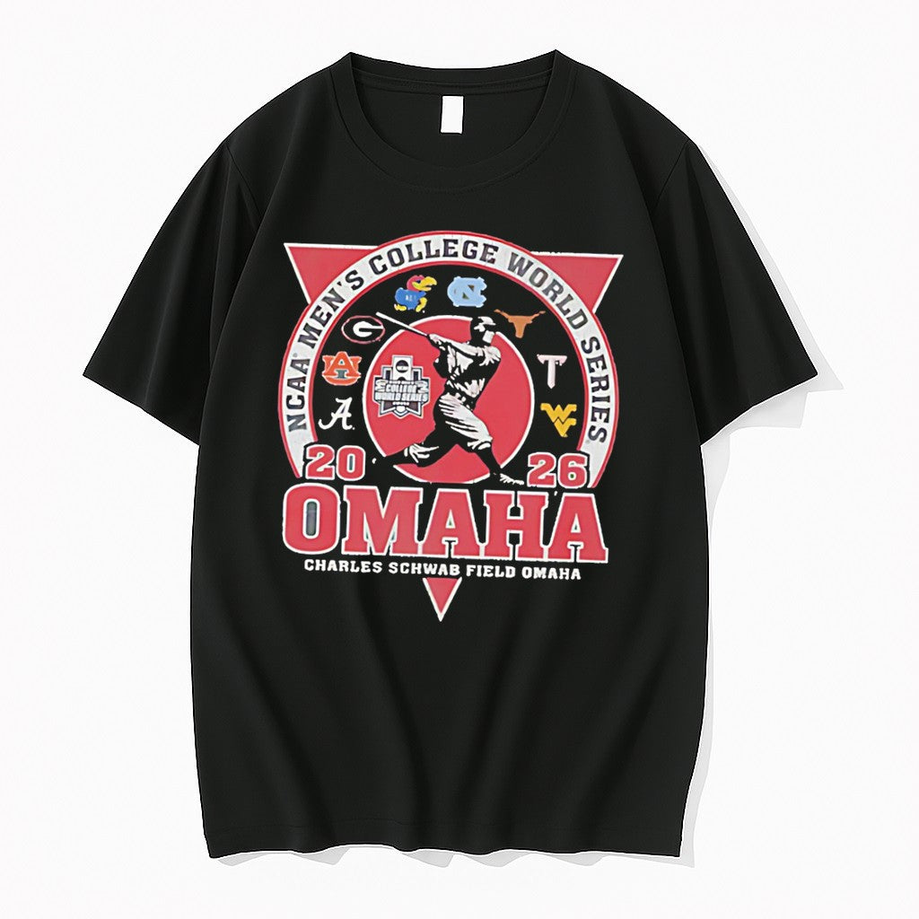 Original Texas Longhorns 2026 Baseball College World Series 8 Team Good Angle Tee Tshirts