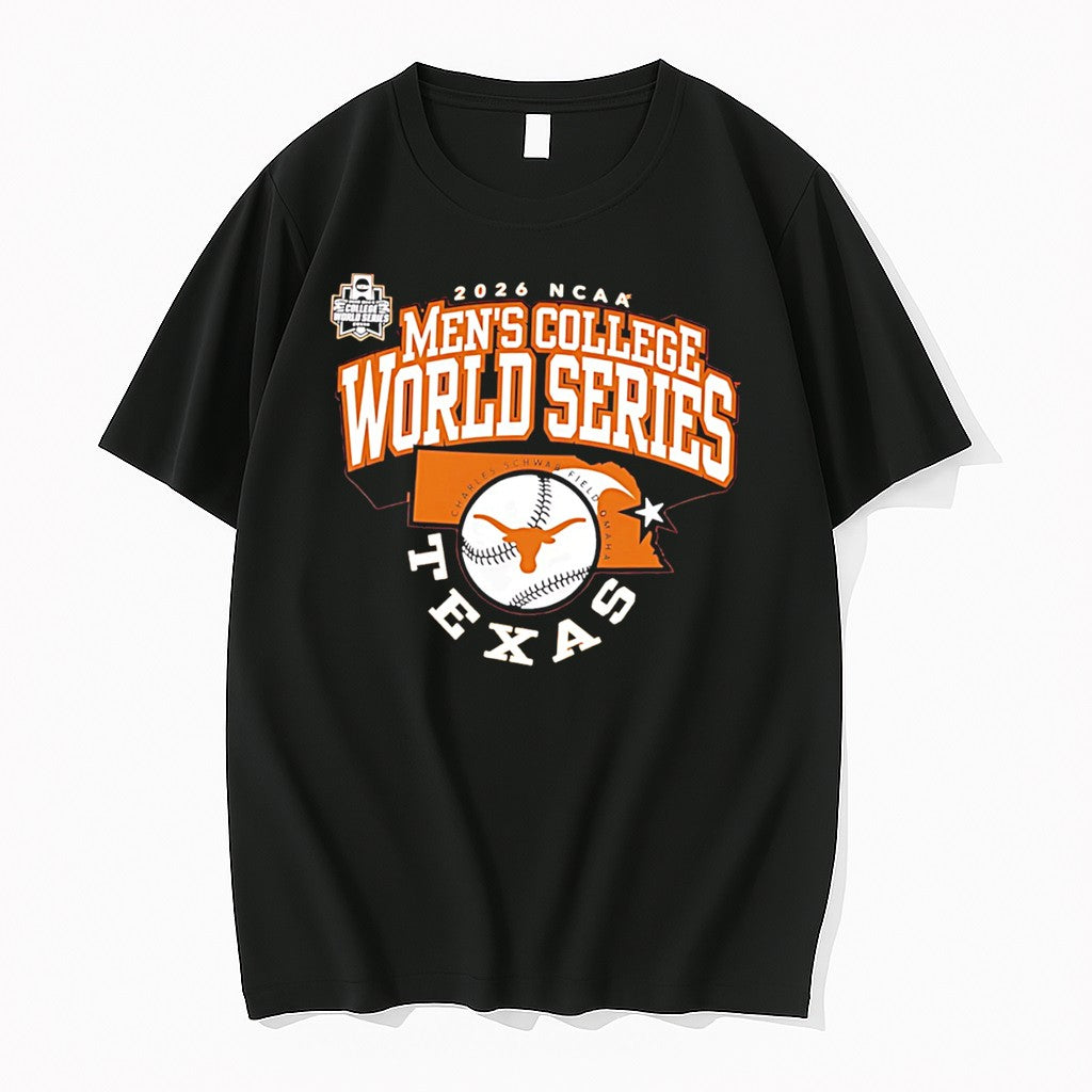 Original Texas Longhorns 2026 Baseball College World Series Bound Tee Tshirts