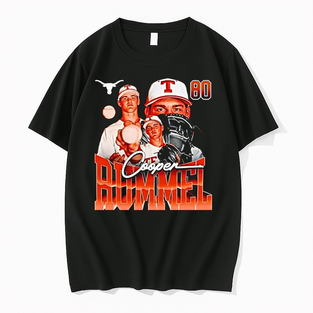 Original Texas Longhorns Ncaa Baseball Cooper Rummel Collage Tshirts Jpg