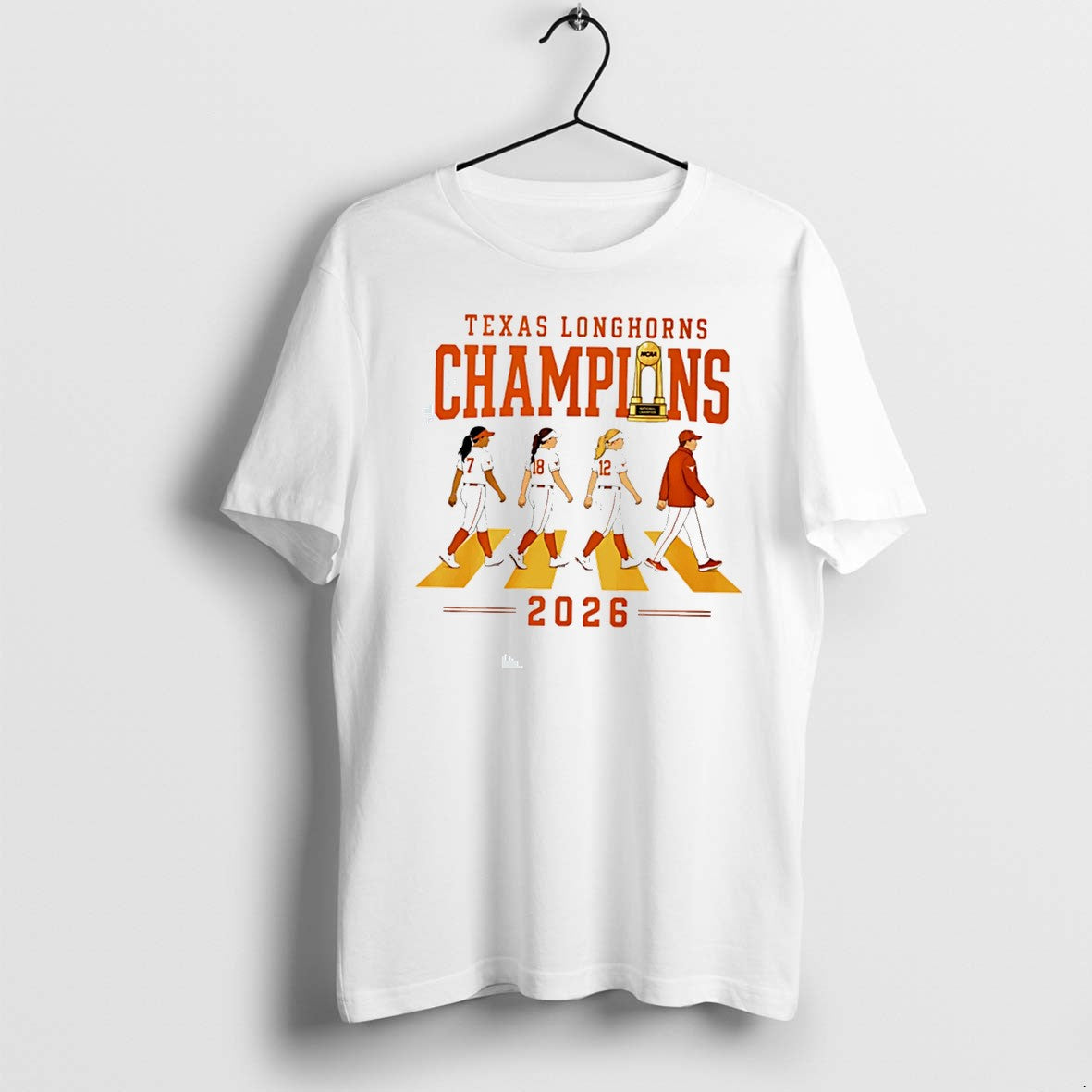 Original Texas Longhorns Softball 26 Wcws National Champions Abbey Road Tee Tshirts