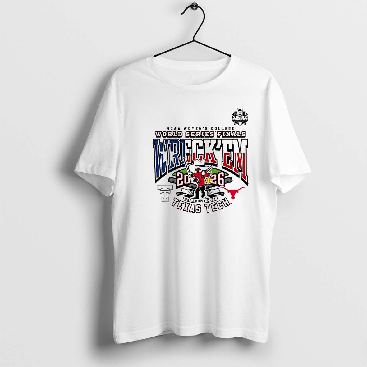 Original Texas Tech Red Raiders Ncaa Womens College World Series Finals 2026 Wreck Em Tshirts