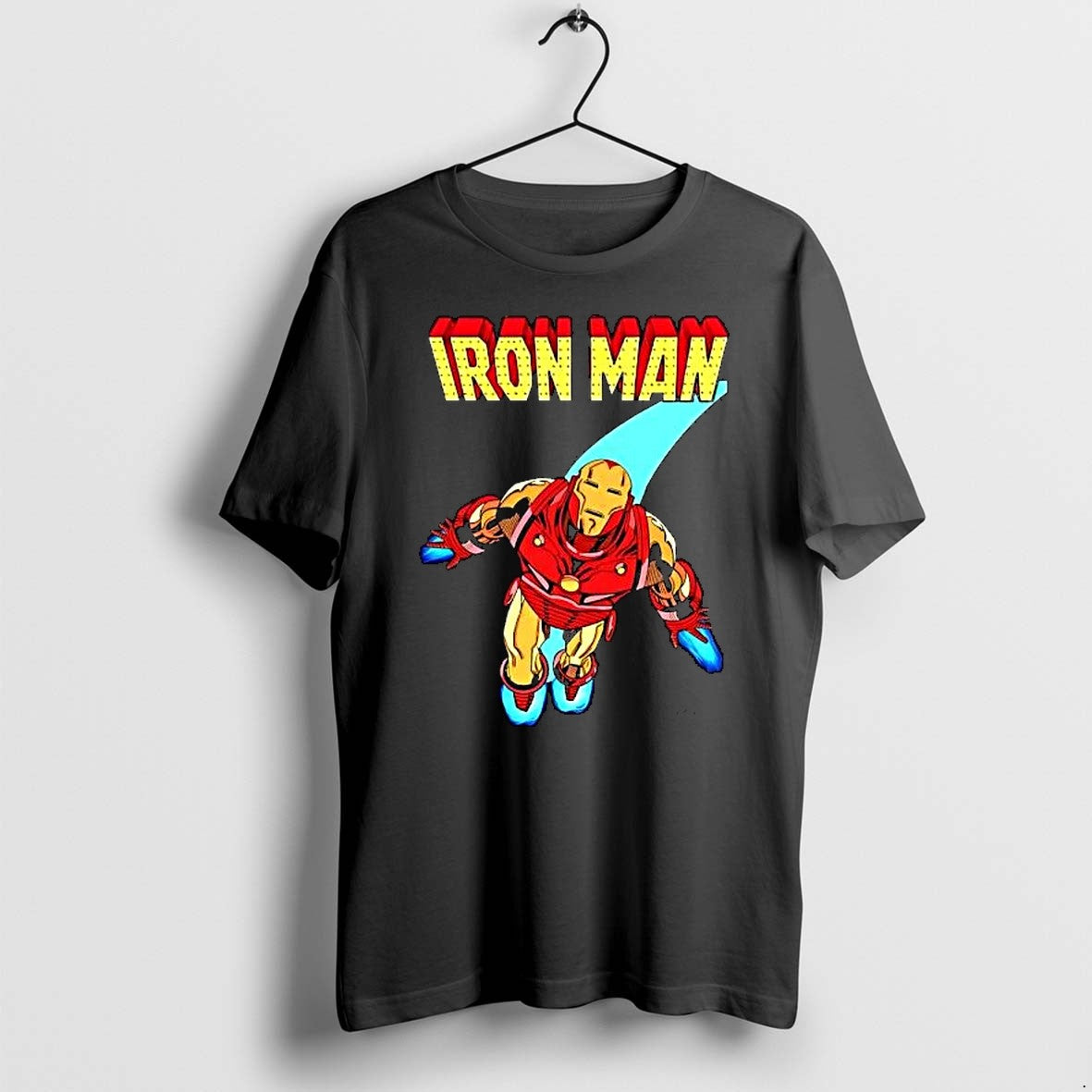Original The Invincible Iron Man Marvel Comic Flying City Tshirts Jpg